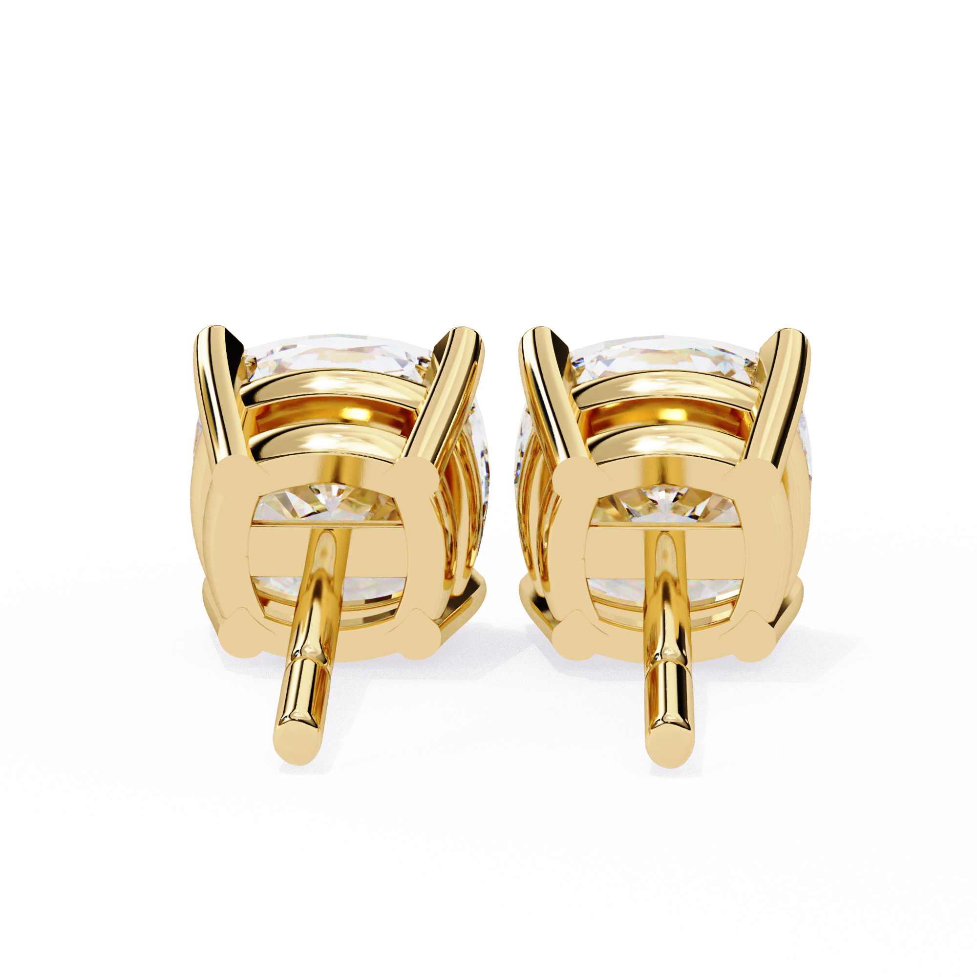 Solitairekart 2.33ct Cushion Diamond Stud Earrings
